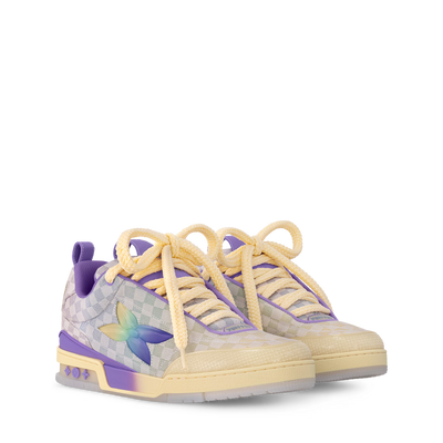 LV Skate Logo Incrusté Violet Et Multicolore