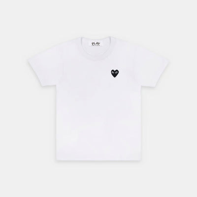 T-Shirt CDG Blanc Logo Noir