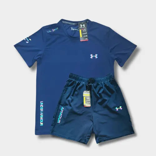 Ensemble short/t-shirt Under Fluo Bleu SneakStyle
