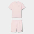 Ensemble short/t-shirt Lacoste Rose