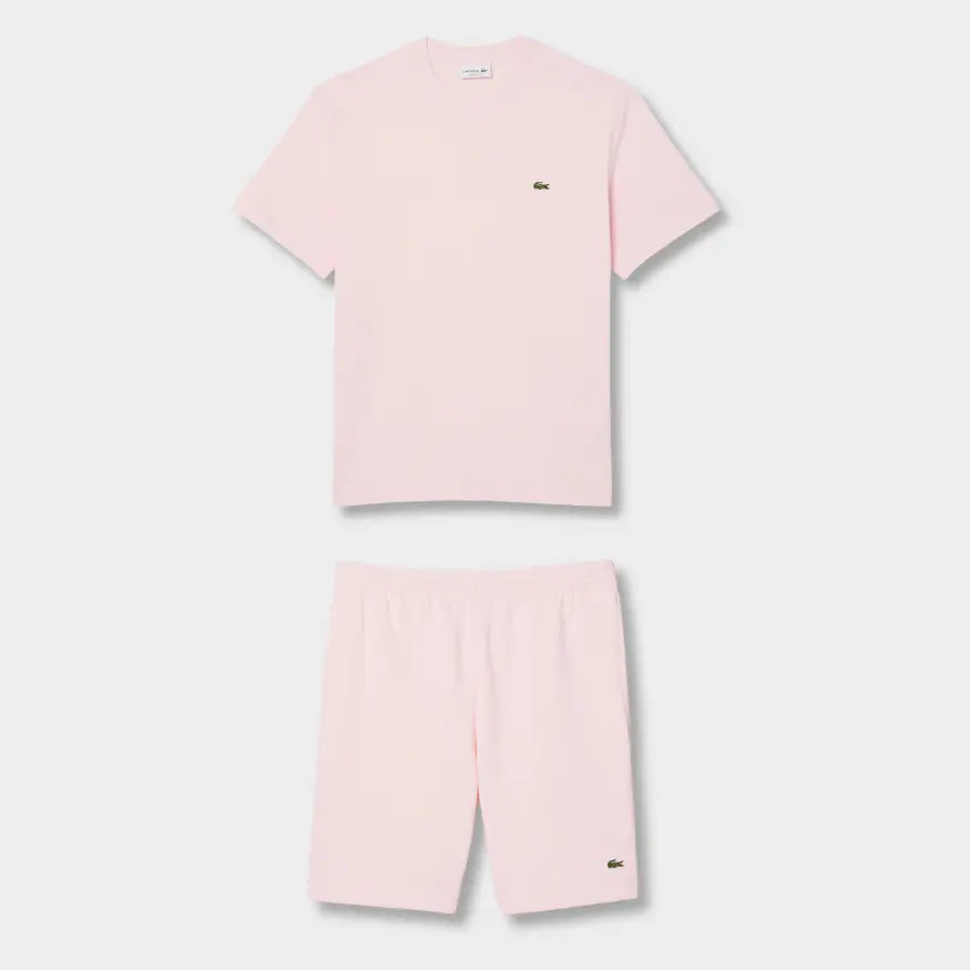 Ensemble short/t-shirt Lacoste Rose SneakStyle