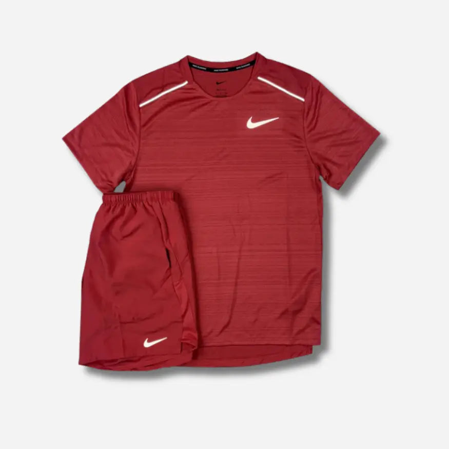 Ensemble short/t-shirt running Rouge SneakStyle