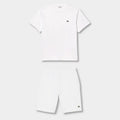 Ensemble short/t-shirt Lacoste Blanc