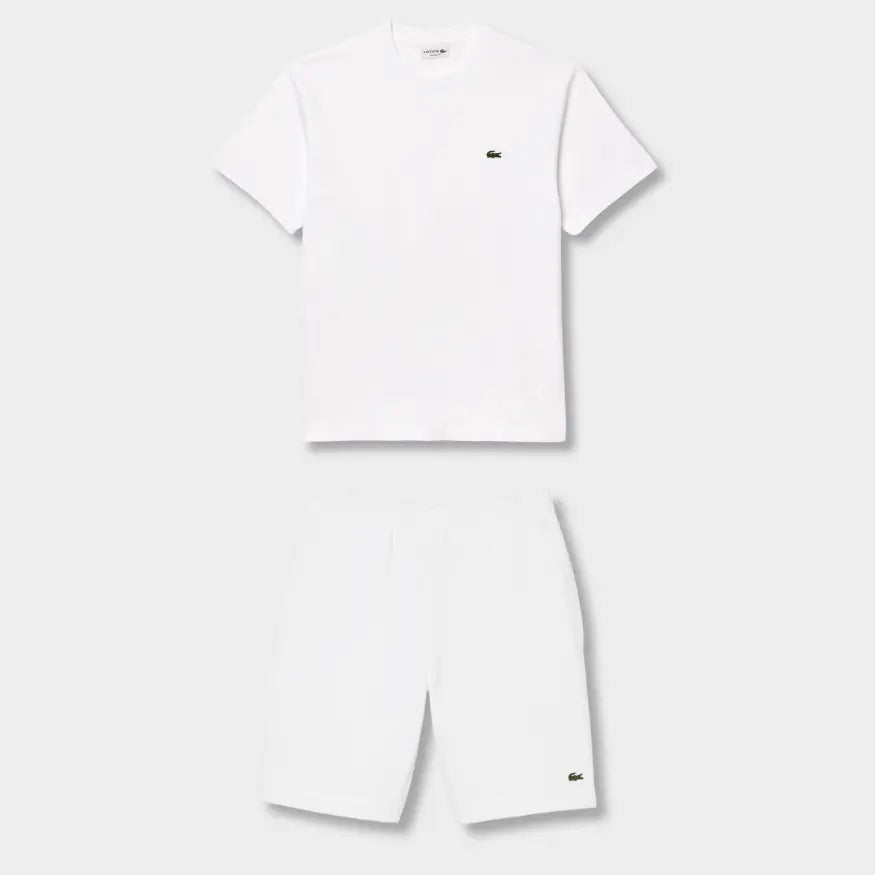 Ensemble short/t-shirt Lacoste Blanc SneakStyle