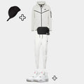 Outfit Tech Fleece Blanc + Casquette Offerte