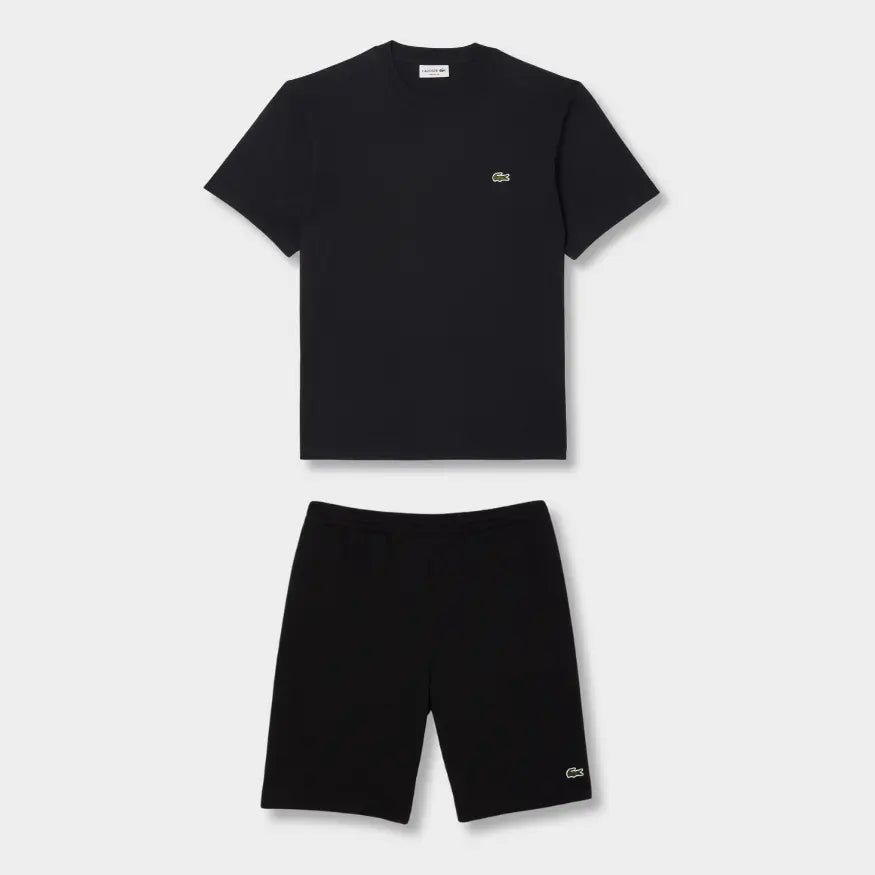 Ensemble short/t-shirt Lacoste Noir SneakStyle