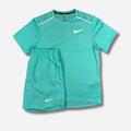 Ensemble short/t-shirt running Bleu turquoise