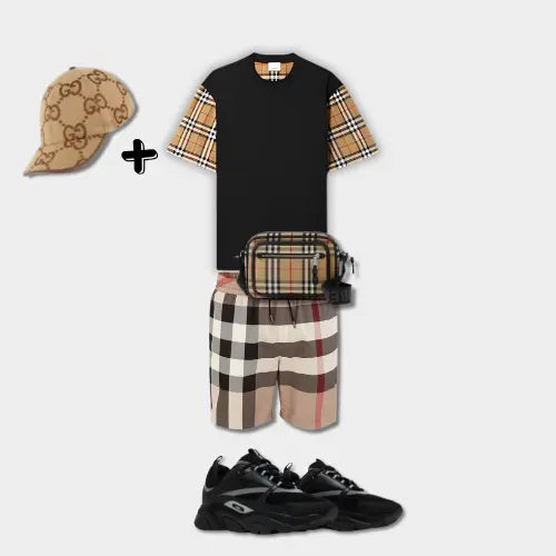 Outfit Burberry Noir + Casquette Offerte SneakStyle