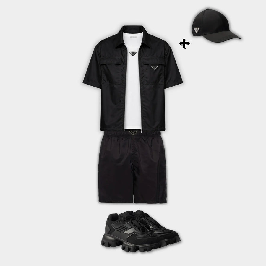 Outfit Prada Noir + Casquette Offerte SneakStyle