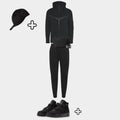 Outfit Tech Fleece Black + Casquette Offerte