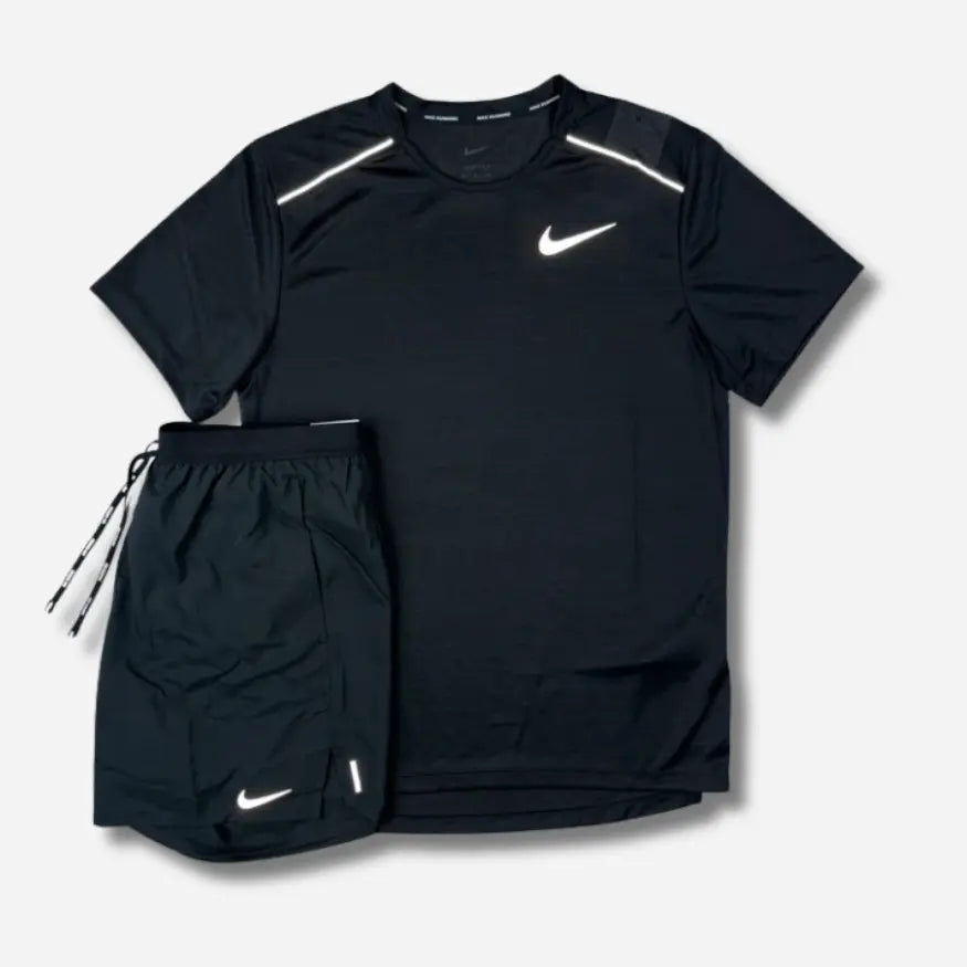 Ensemble short/t-shirt running Noir SneakStyle