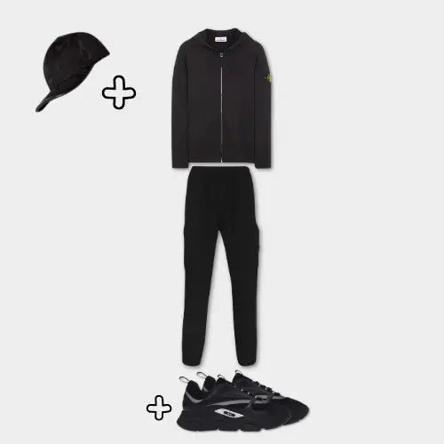 Outfit Stone I. Black + Casquette Offerte SneakStyle