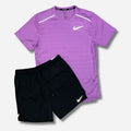 Ensemble short/t-shirt running Violet