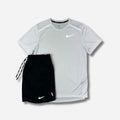 Ensemble short/t-shirt running Blanc