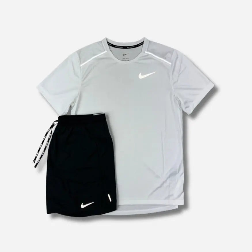 Ensemble short/t-shirt running Blanc SneakStyle