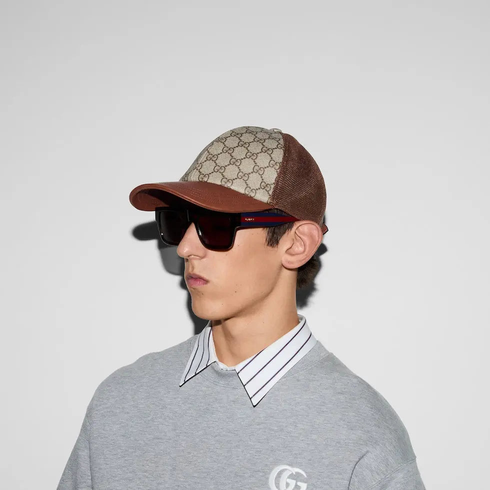 CASQUETTE EN TOILE GG MONOGRAM maron SneakStyle