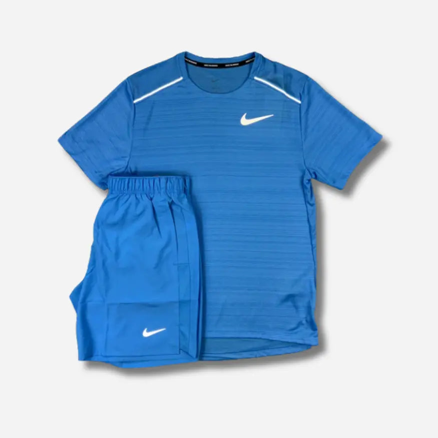 Ensemble short/t-shirt running Bleu clair SneakStyle