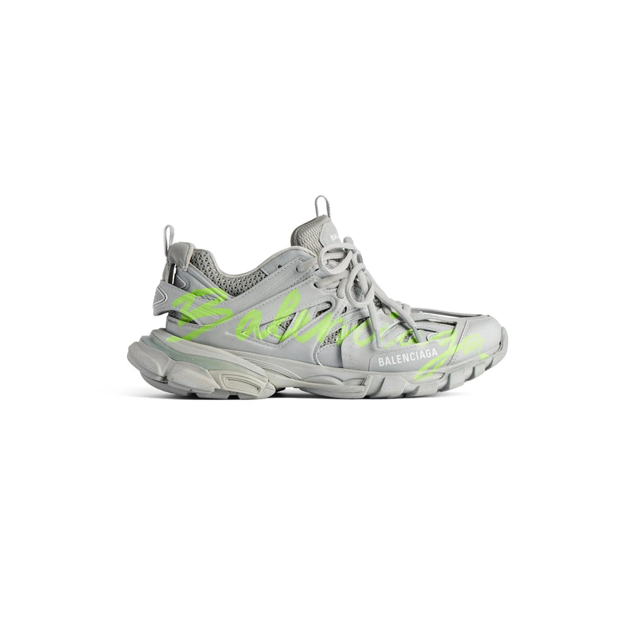 Balanciaga Track Gris Avec Logo Jaune Fluo SneakStyle