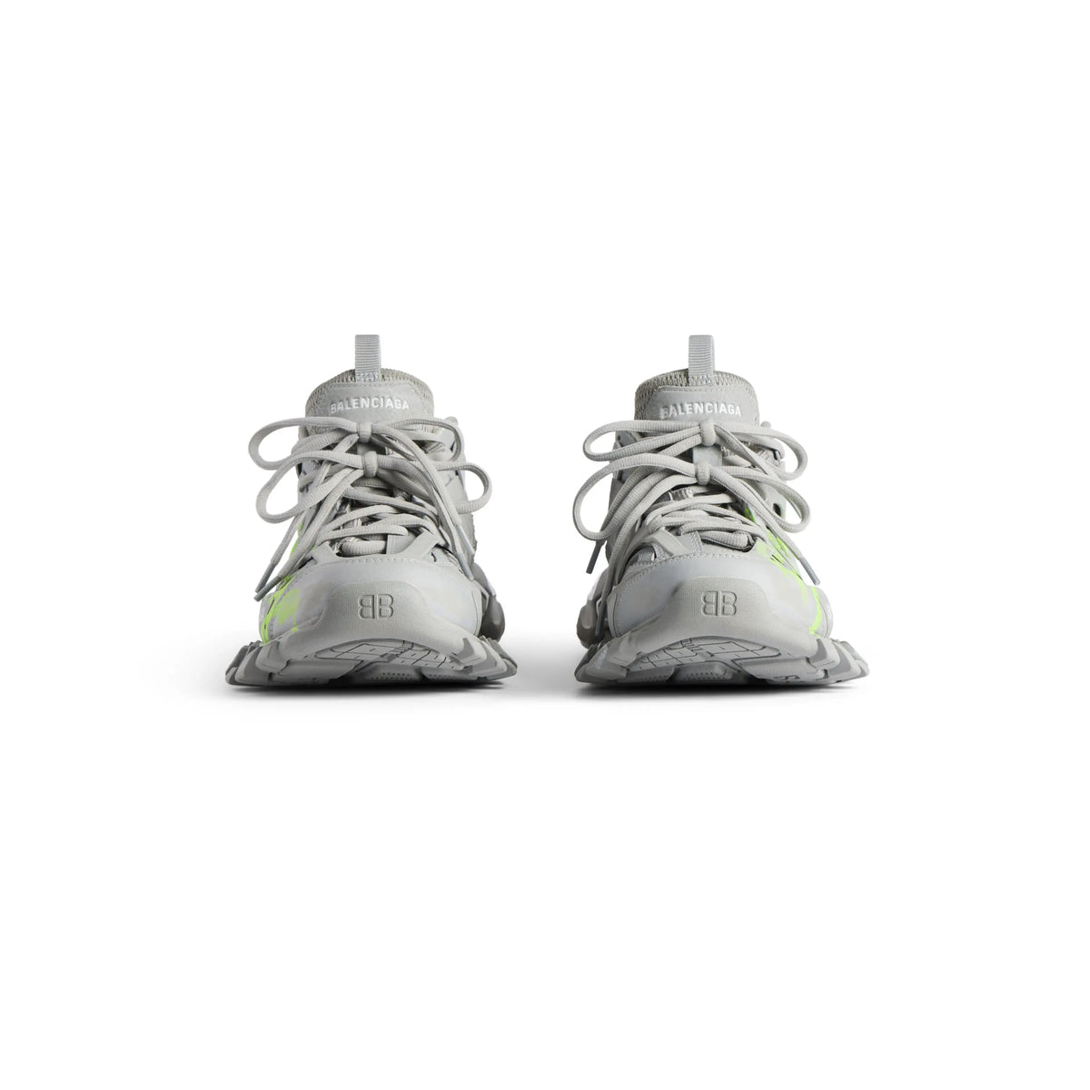 Balanciaga Track Gris Avec Logo Jaune Fluo SneakStyle