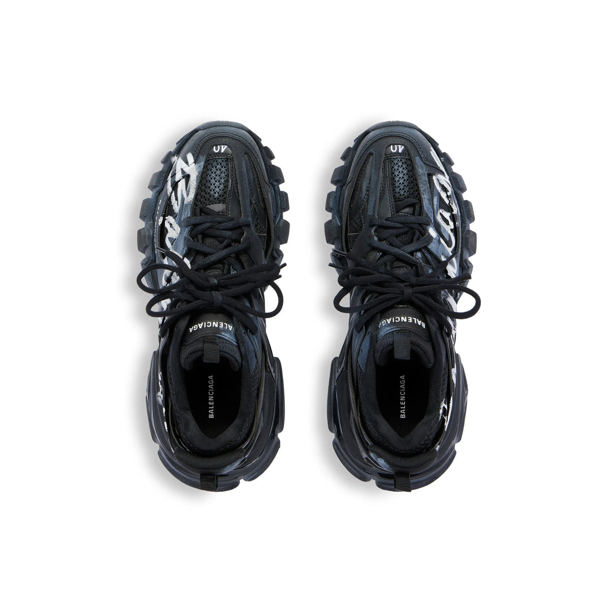 Balanciaga Track Noir Avec Logo Blanc SneakStyle