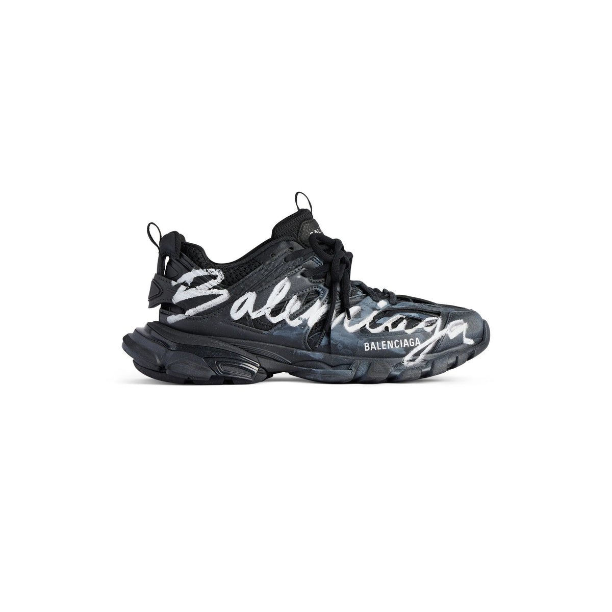 Balanciaga Track Noir Avec Logo Blanc SneakStyle
