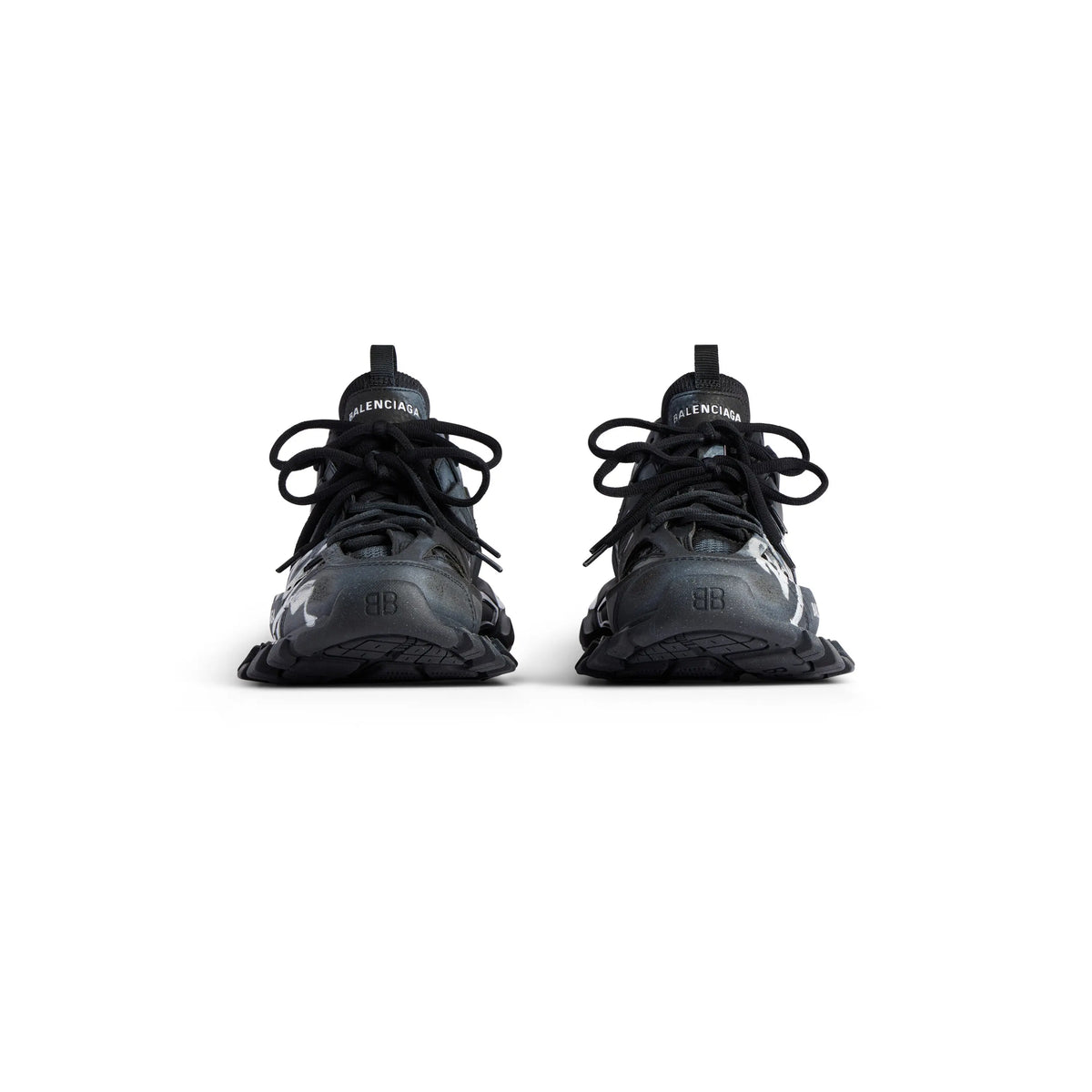 Balanciaga Track Noir Avec Logo Blanc SneakStyle