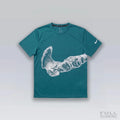 T-shirt de Running Division Squelette "MILER" Bleu