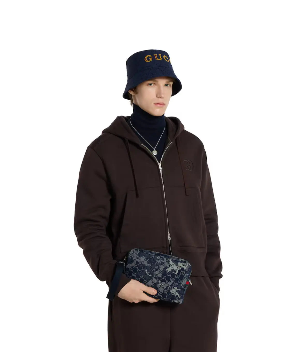 Sac à bandoulière en denim GG petit format SneakStyle
