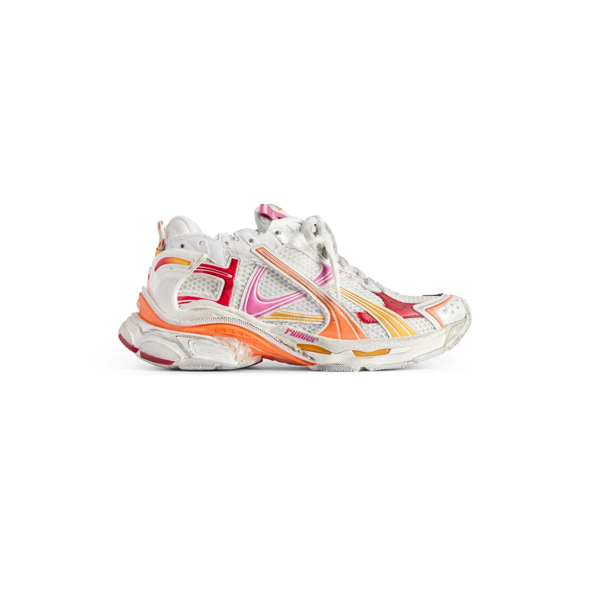 Balanciaga Runner Blanc Orange Rose Et Rouge SneakStyle