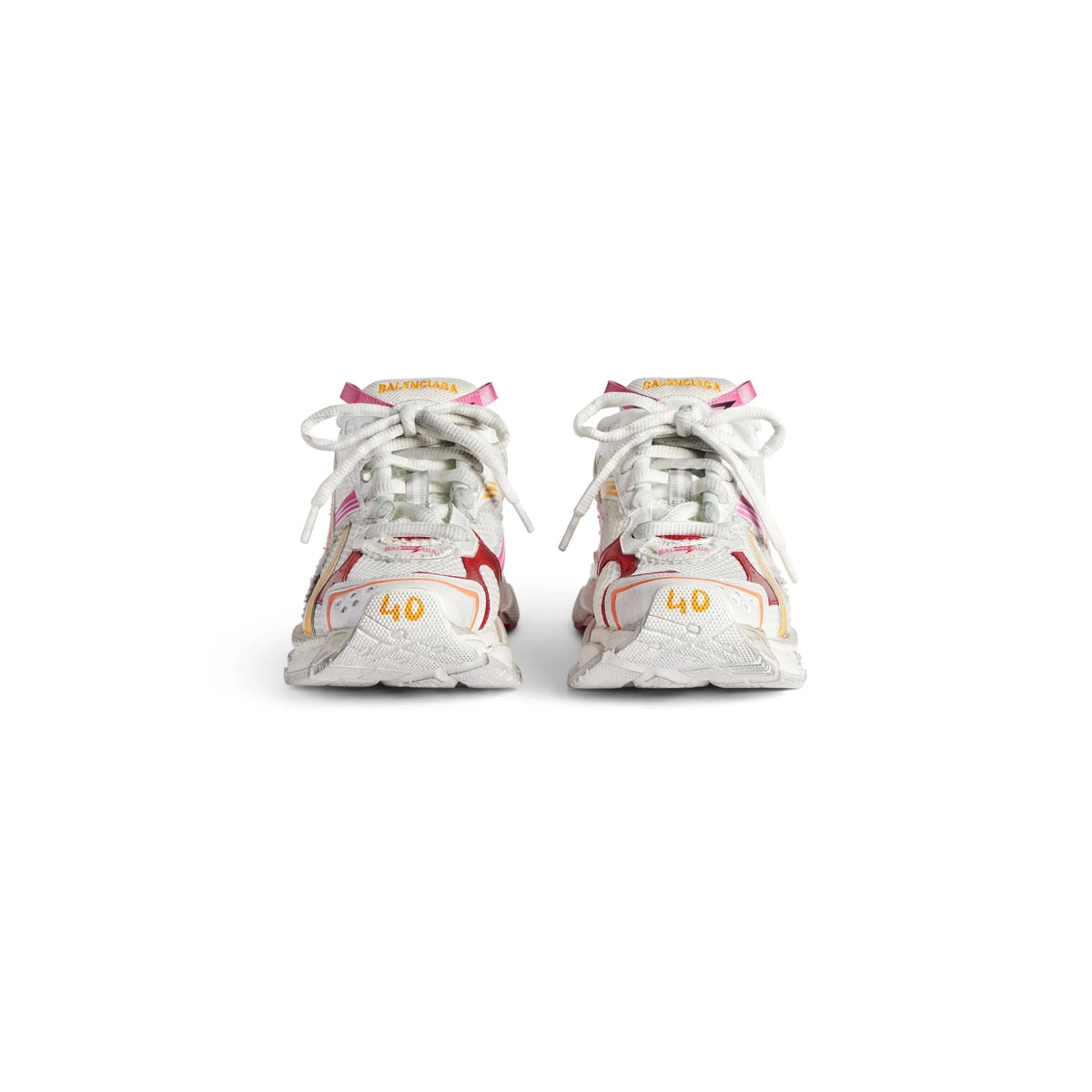 Balanciaga Runner Blanc Orange Rose Et Rouge SneakStyle