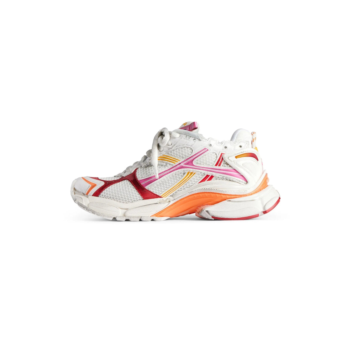 Balanciaga Runner Blanc Orange Rose Et Rouge SneakStyle