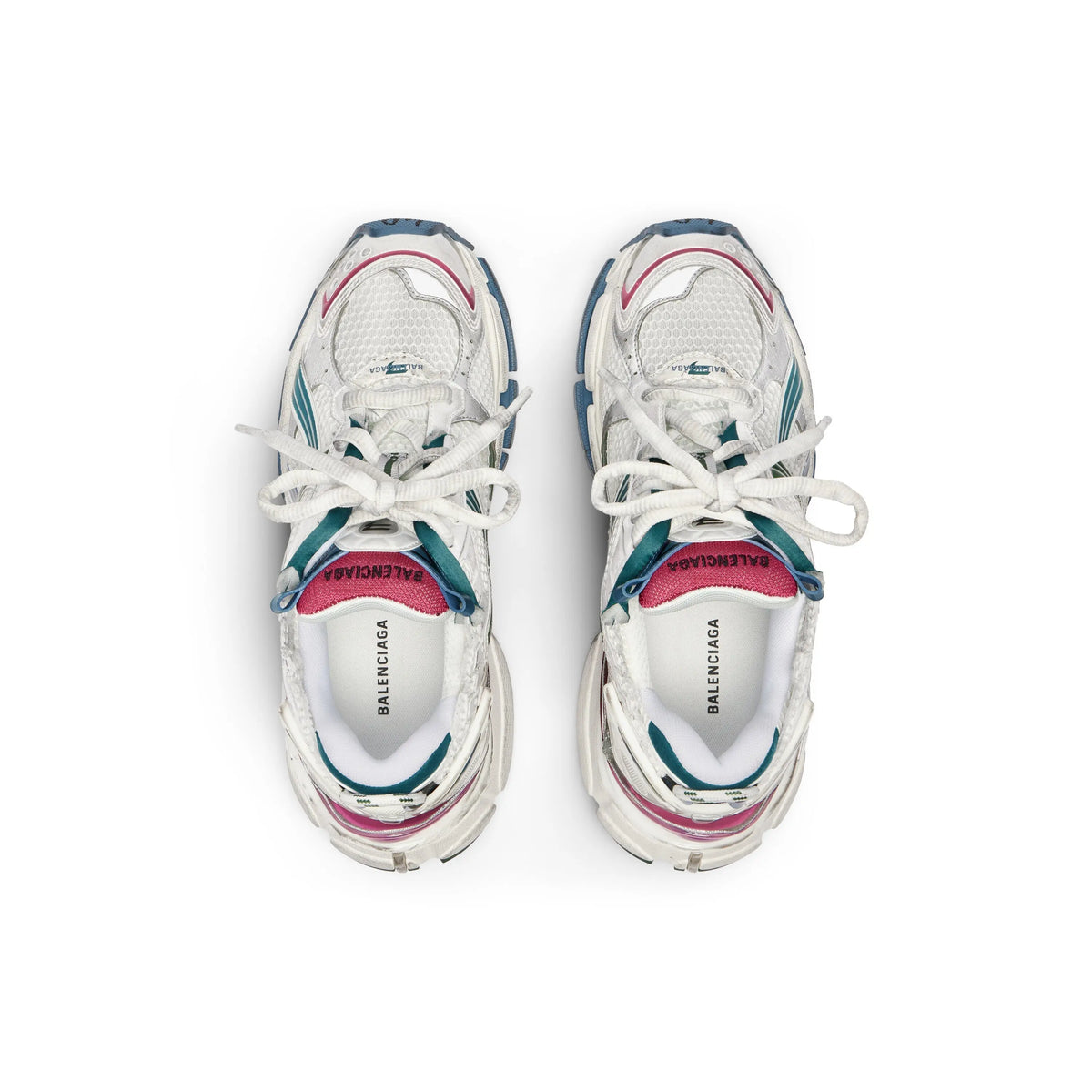 Balanciaga Runner Blanc Et Vert Foncé SneakStyle