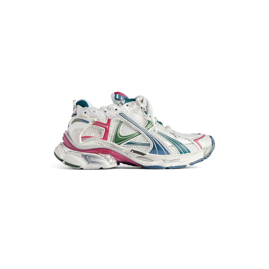 Balanciaga Runner Blanc Et Vert Foncé SneakStyle