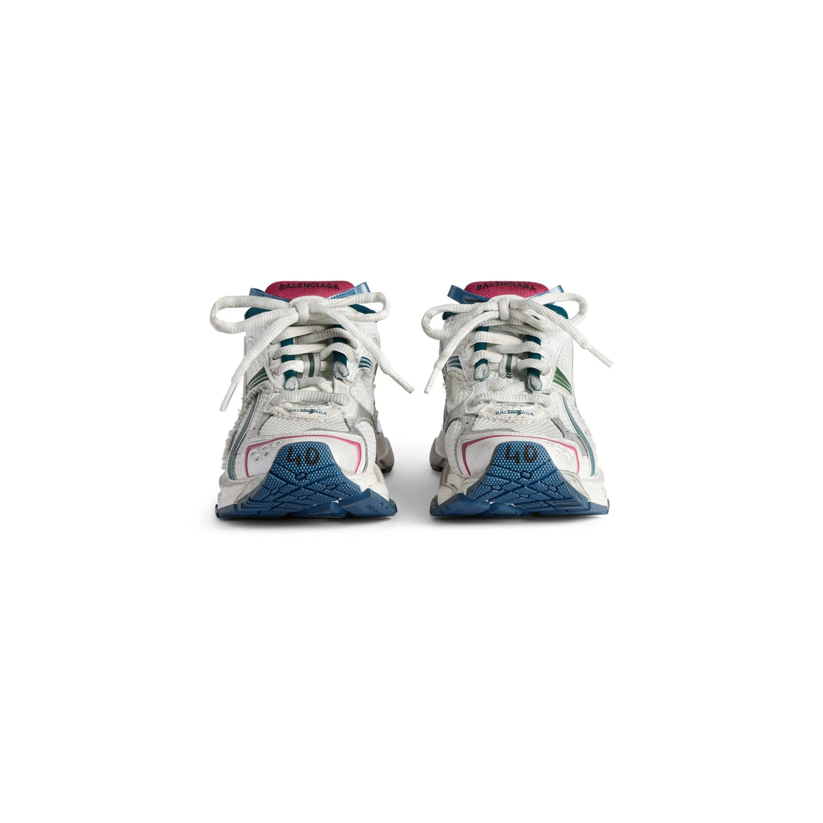 Balanciaga Runner Blanc Et Vert Foncé SneakStyle