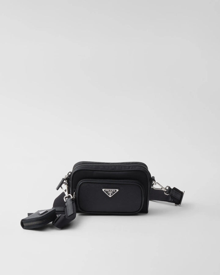 Sac porté épaule en Re-Nylon et cuir Saffiano Ma boutique