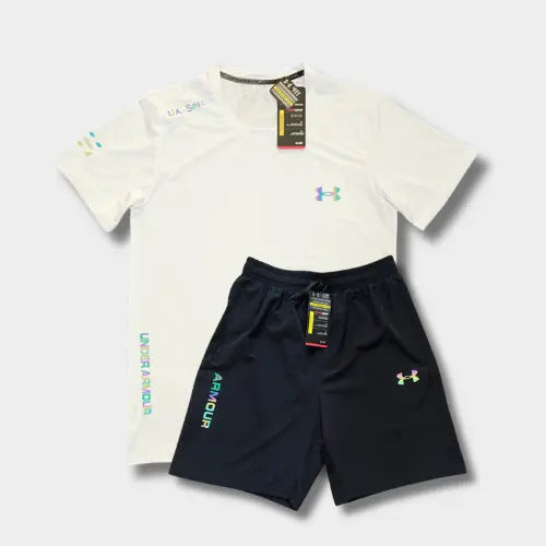Ensemble short/t-shirt Under Fluo Blanc SneakStyle