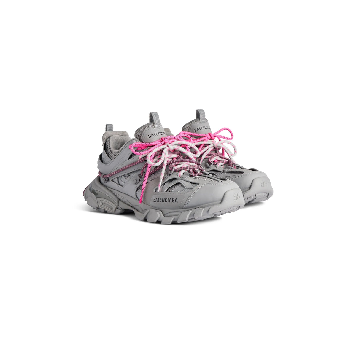 Balanciaga Track Gris Avec Laces Rose SneakStyle
