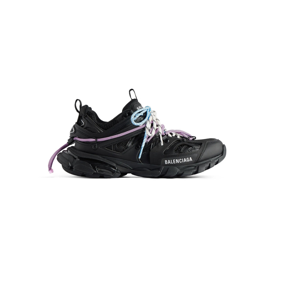 Balanciaga Track Noir Avec Laces Rose Et Bleue SneakStyle