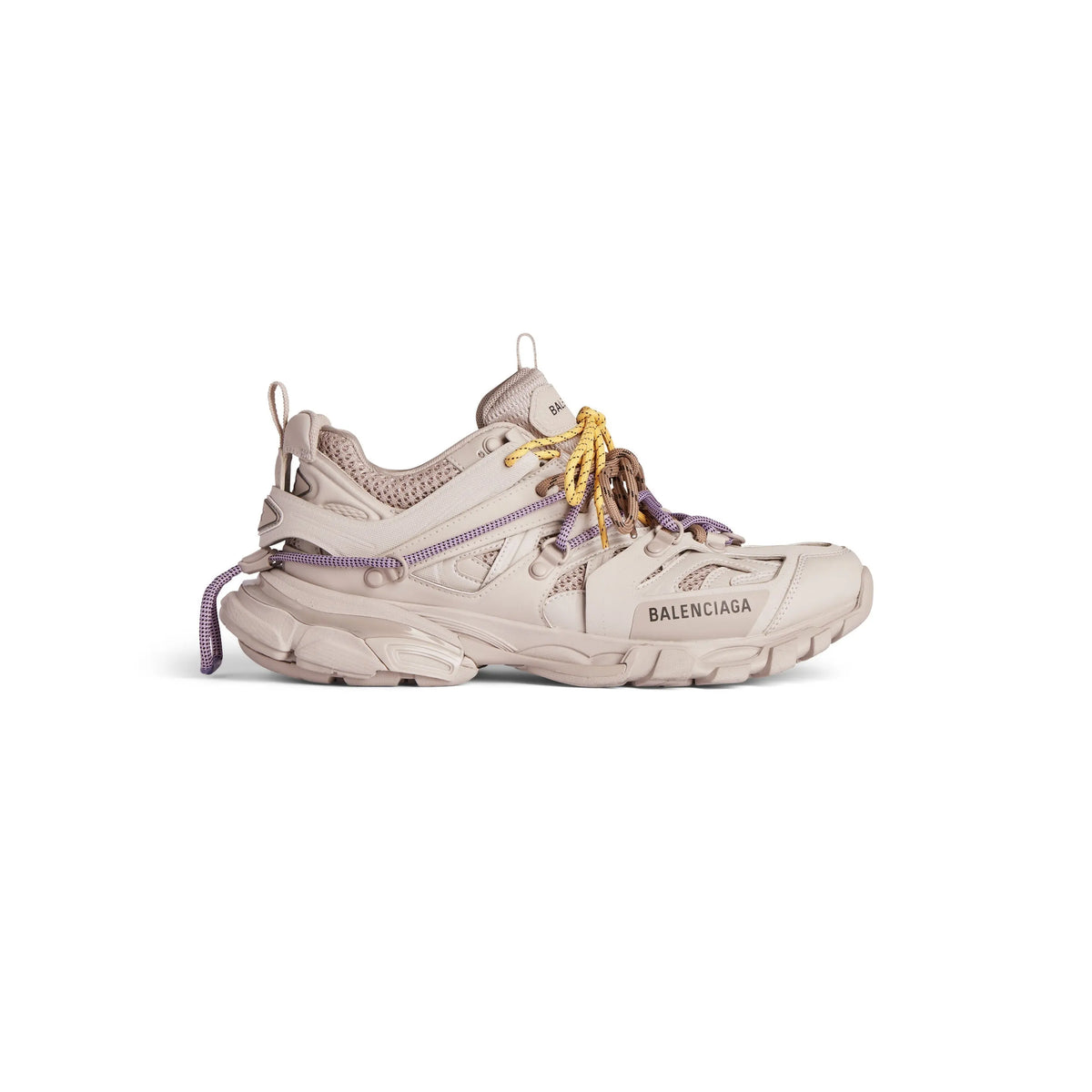 Balanciaga Track Taupe Avec Laces Jaune Et Violette SneakStyle