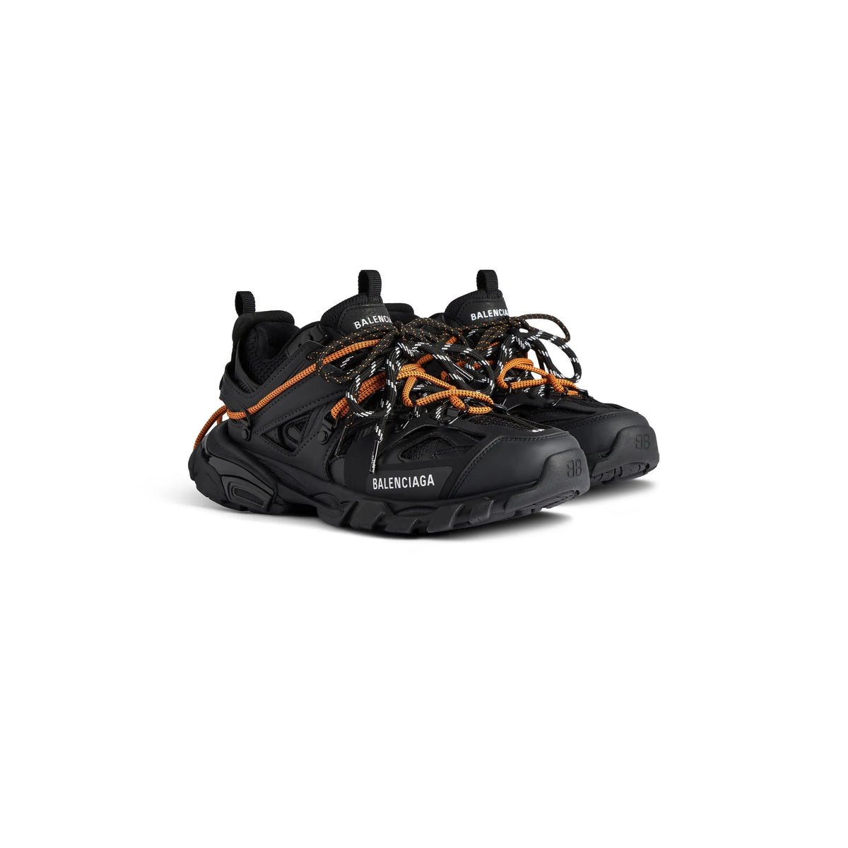 Balanciaga Track Avec Laces Noire Et Orange SneakStyle