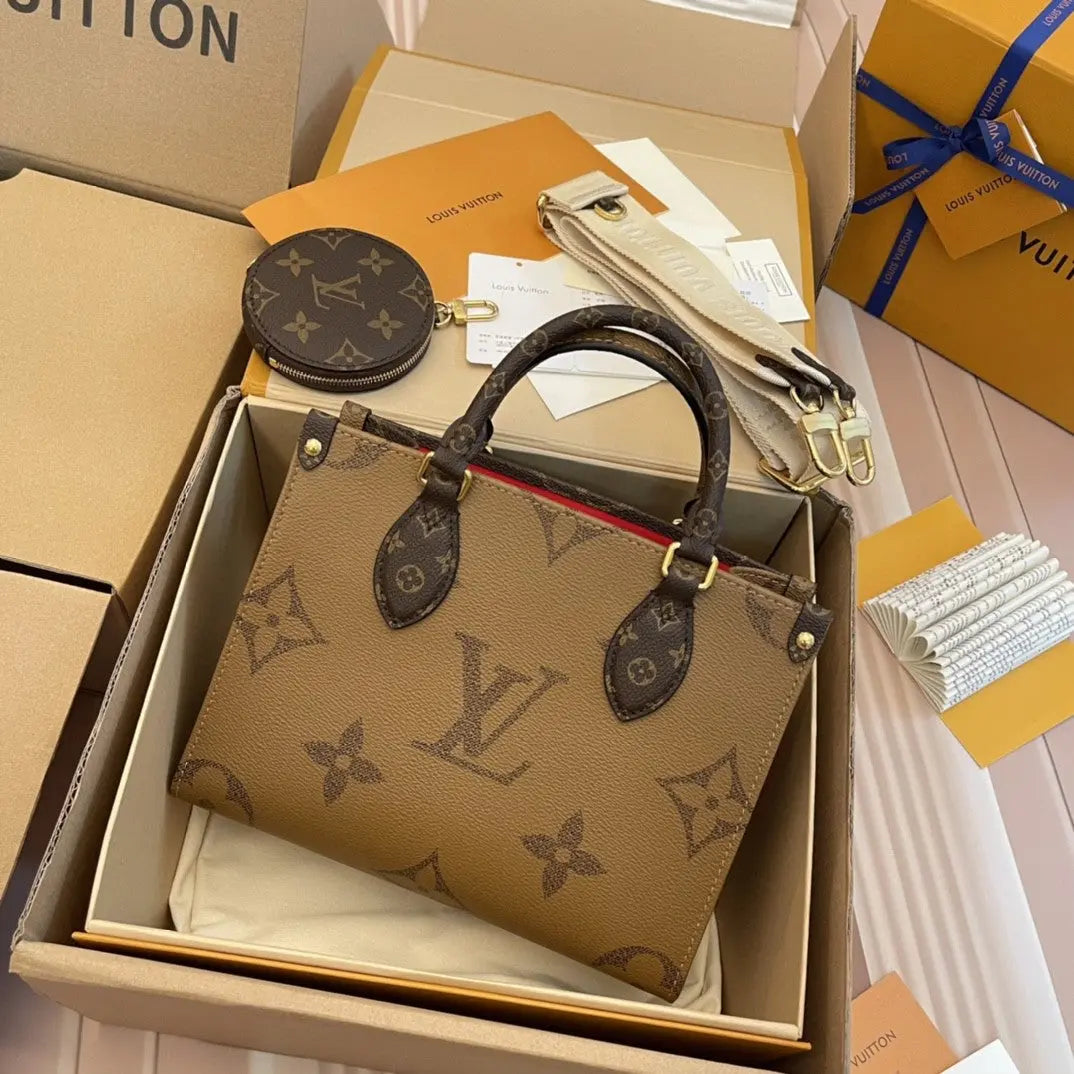 LV - Petit Cabas OnTheGo BB Maron double SneakStyle