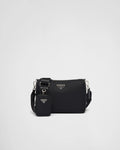 Sac porté épaule en Re-Nylon et cuir Saffiano