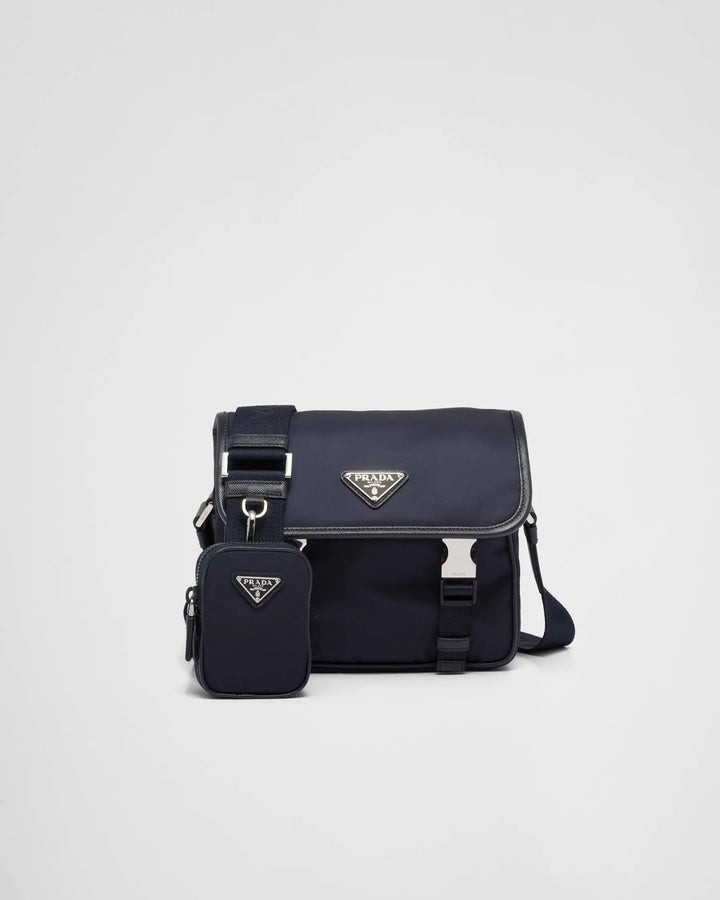 Sac porté épaule en Re-Nylon et cuir Saffiano Ma boutique