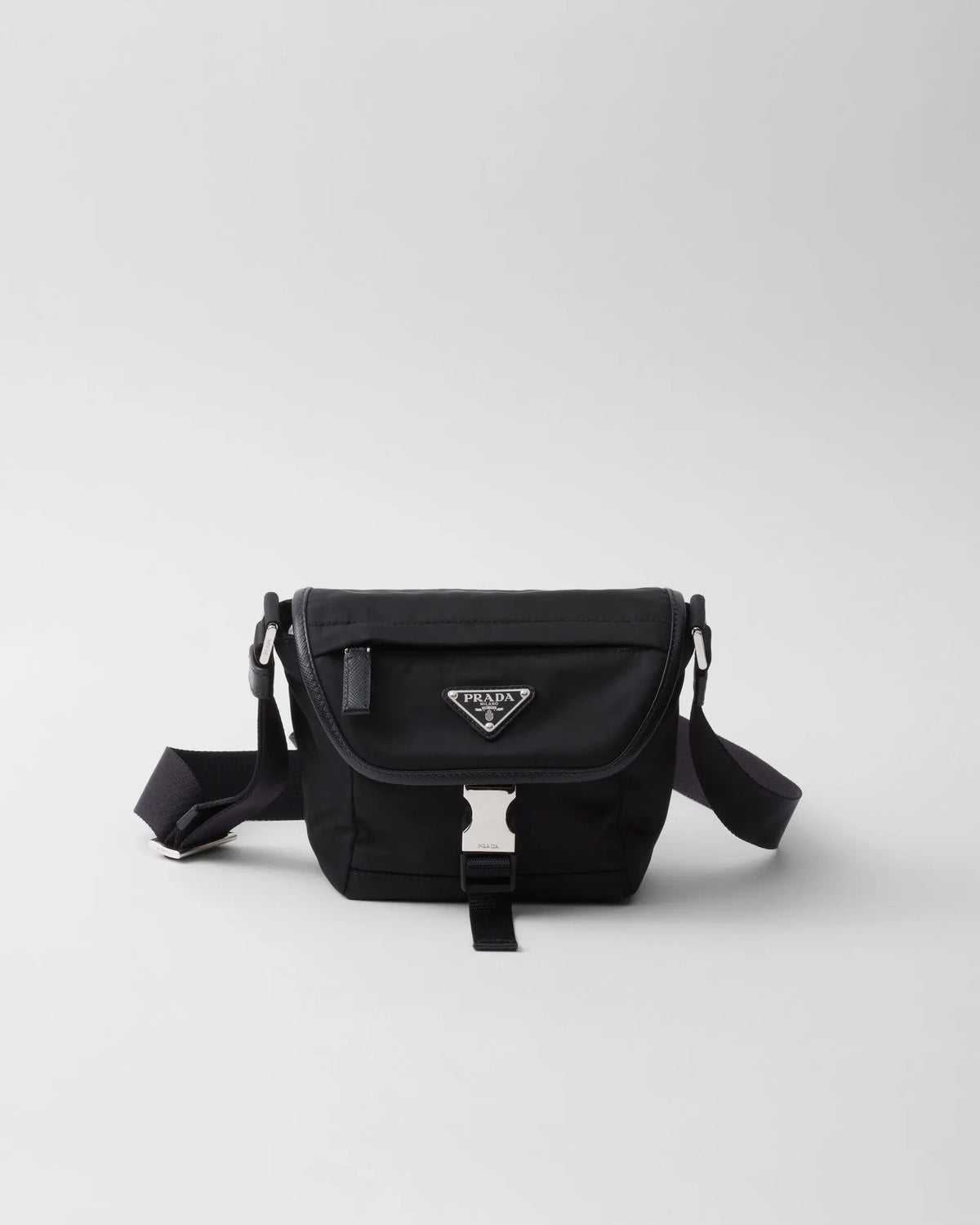 Sac porté épaule en Re-Nylon et cuir Saffiano Ma boutique