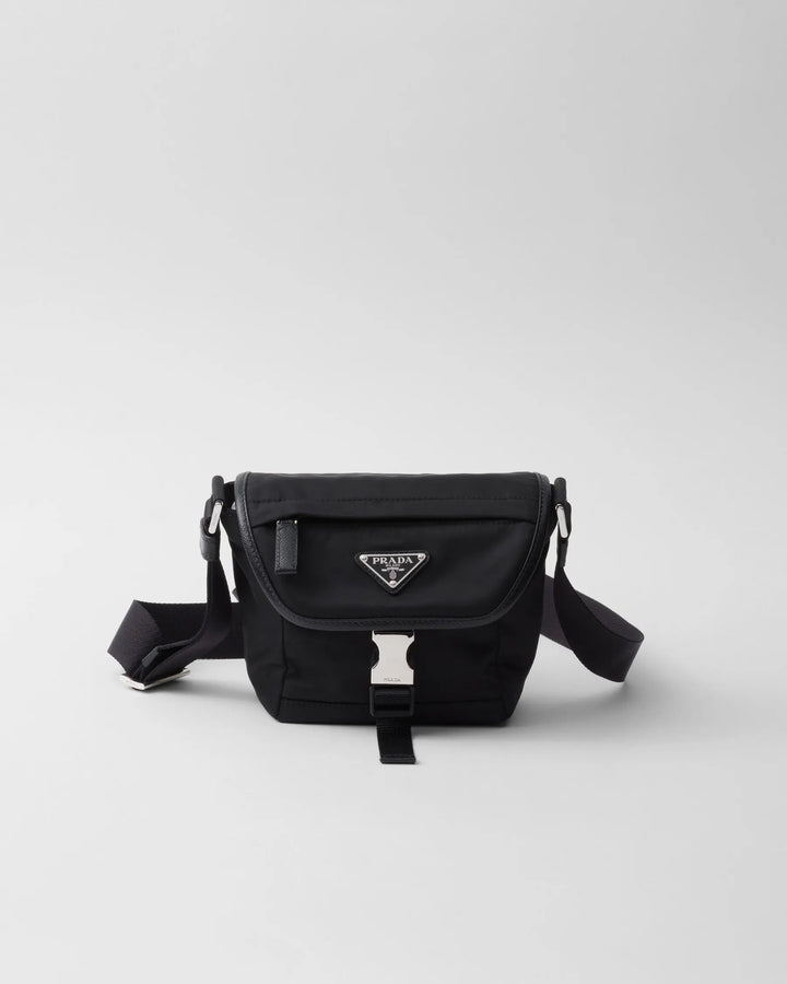 Sac porté épaule en Re-Nylon et cuir Saffiano Ma boutique