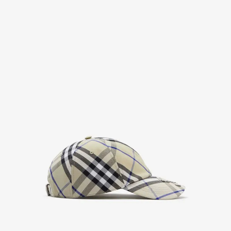 Casquette Burberry en coton mélangé Check EKD LICHEN SneakStyle