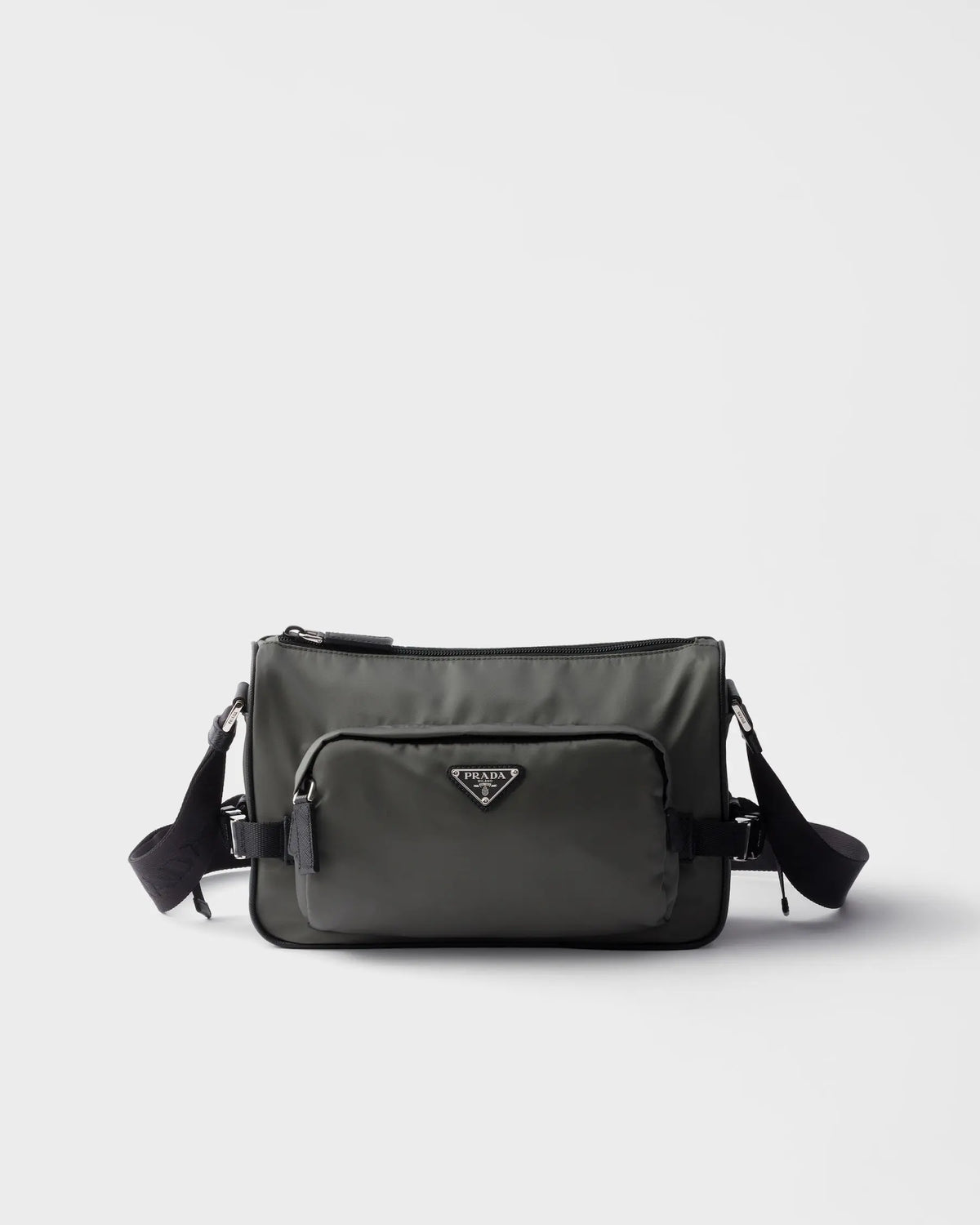 Sac de taille moyenne porté épaule en Re-Nylon et cuir Saffiano Ma boutique