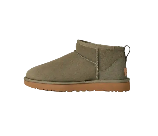 UGG Femme Botte Classic Ultra Mini Vert SneakStyle