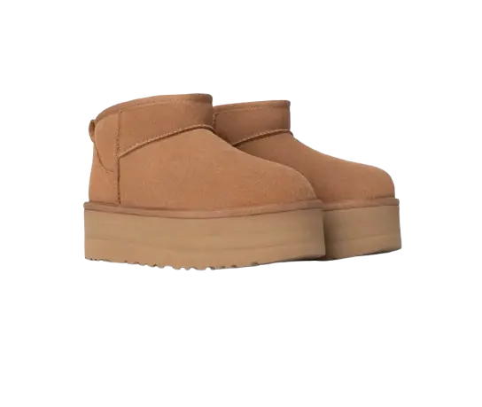 UGG Botte Classic Ultra Mini à plateforme  Marron SneakStyle