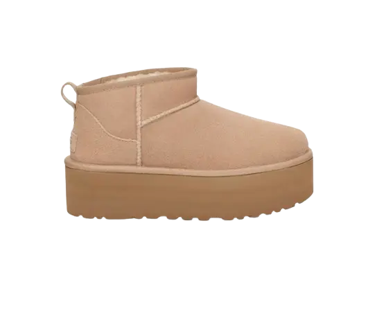 UGG Botte Classic Ultra Mini à plateforme Beige SneakStyle